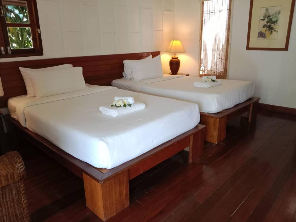 Green Papaya Beach Resort, Koh Phangan - Habitación Gemela Con Balcón