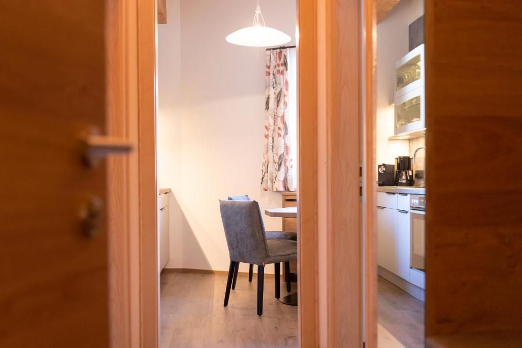 Kuchyň nebo kuchyňský kout v ubytování Hotel Garni Feuerstein