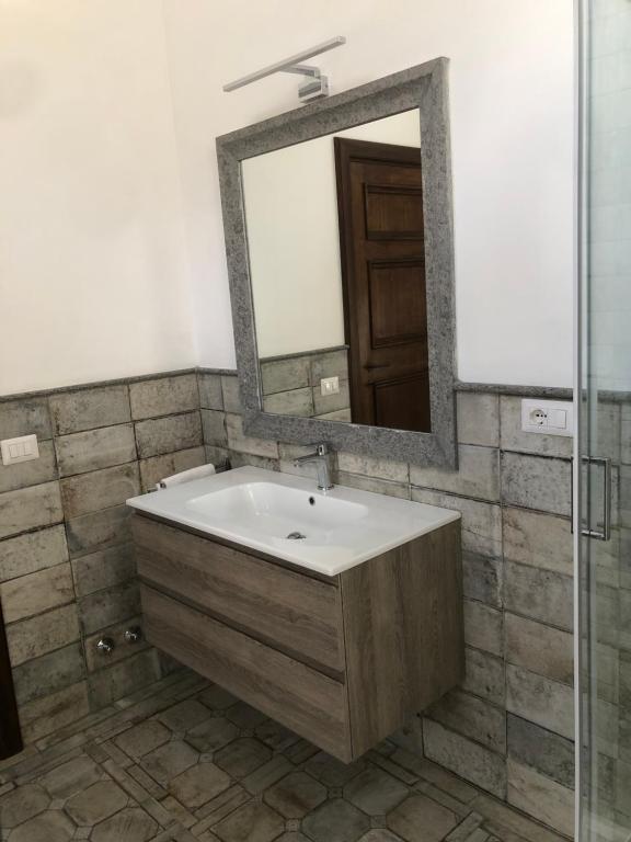 Koupelna v ubytování Il Rifugio del Vescovo