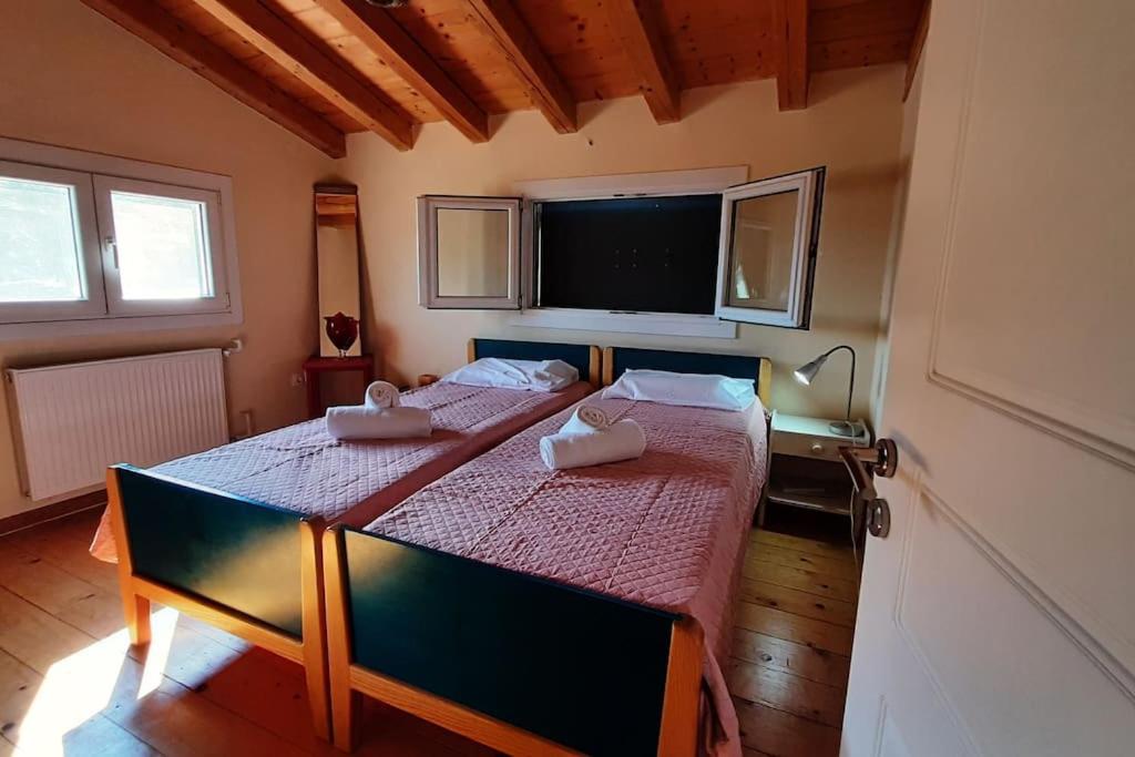 A bed or beds in a room at Napoleon's family country house