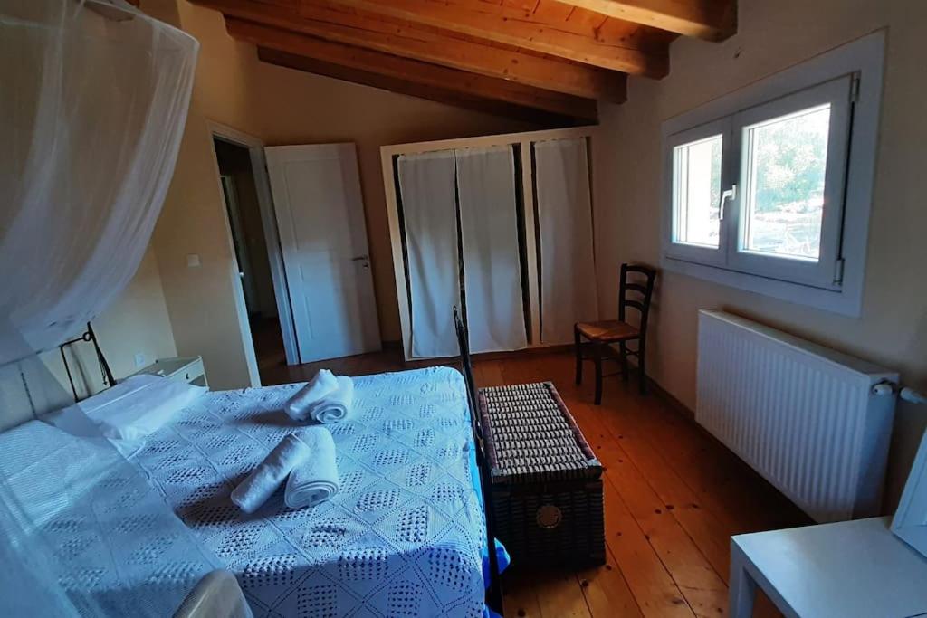 A bed or beds in a room at Napoleon's family country house