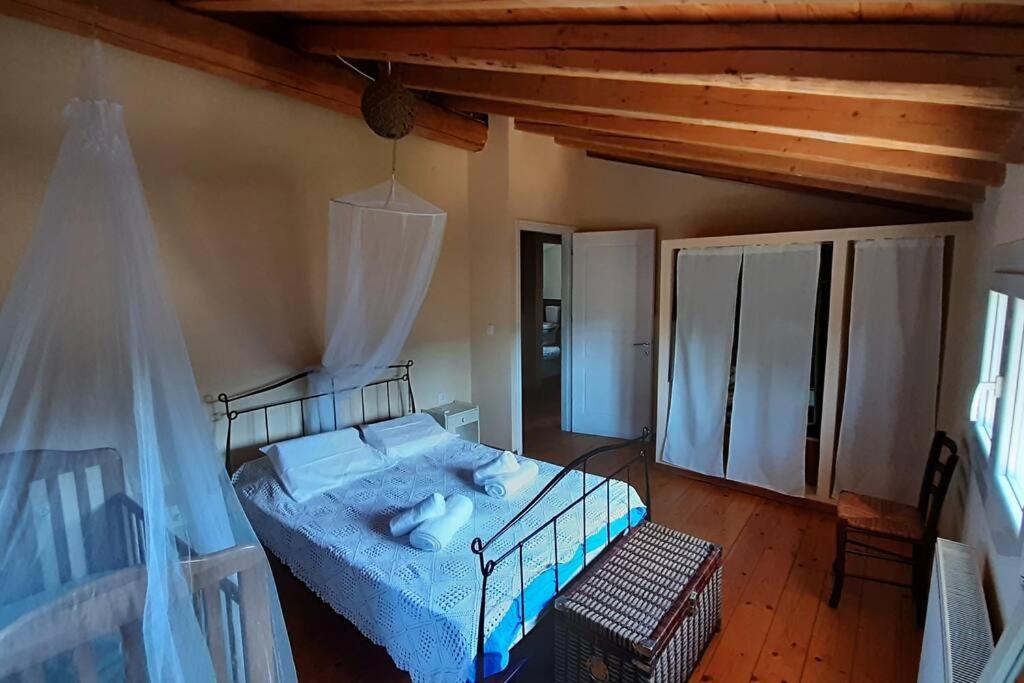 A bed or beds in a room at Napoleon's family country house