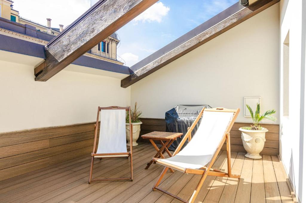 A balcony or terrace at Rizzoli Terrace Apartment