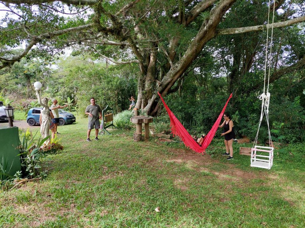 Zahrada ubytování Recanto da Paz - Aos pés do Morro da Borússia