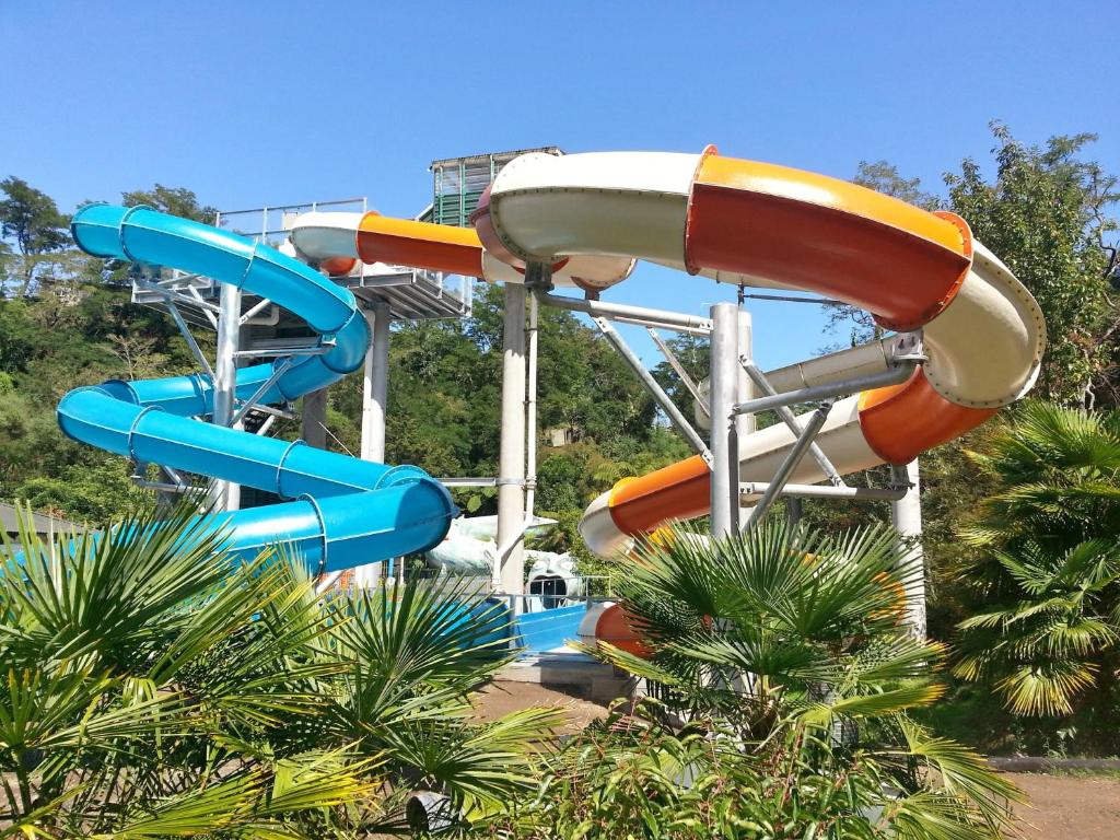 Bazén v ubytování Taupo Debretts Spa Resort nebo v jeho okolí