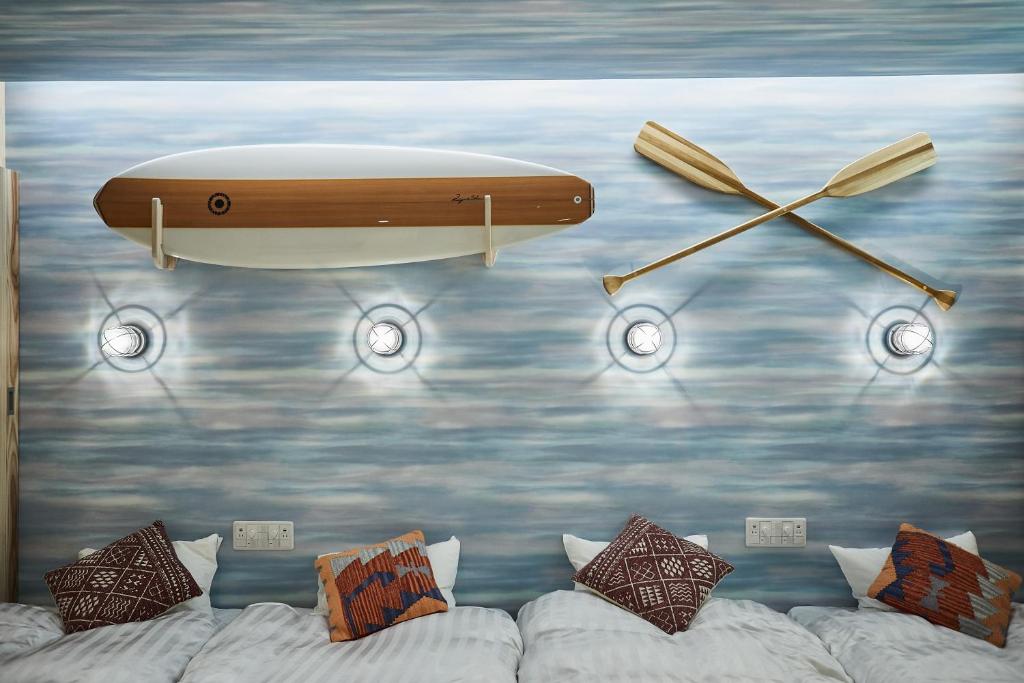 Postel nebo postele na pokoji v ubytování Hotel TORACO konohana