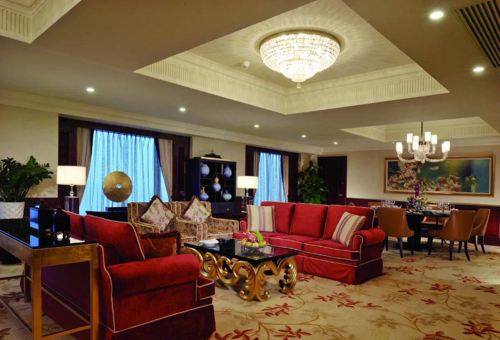 Posezení v ubytování Shangri-La Beihai