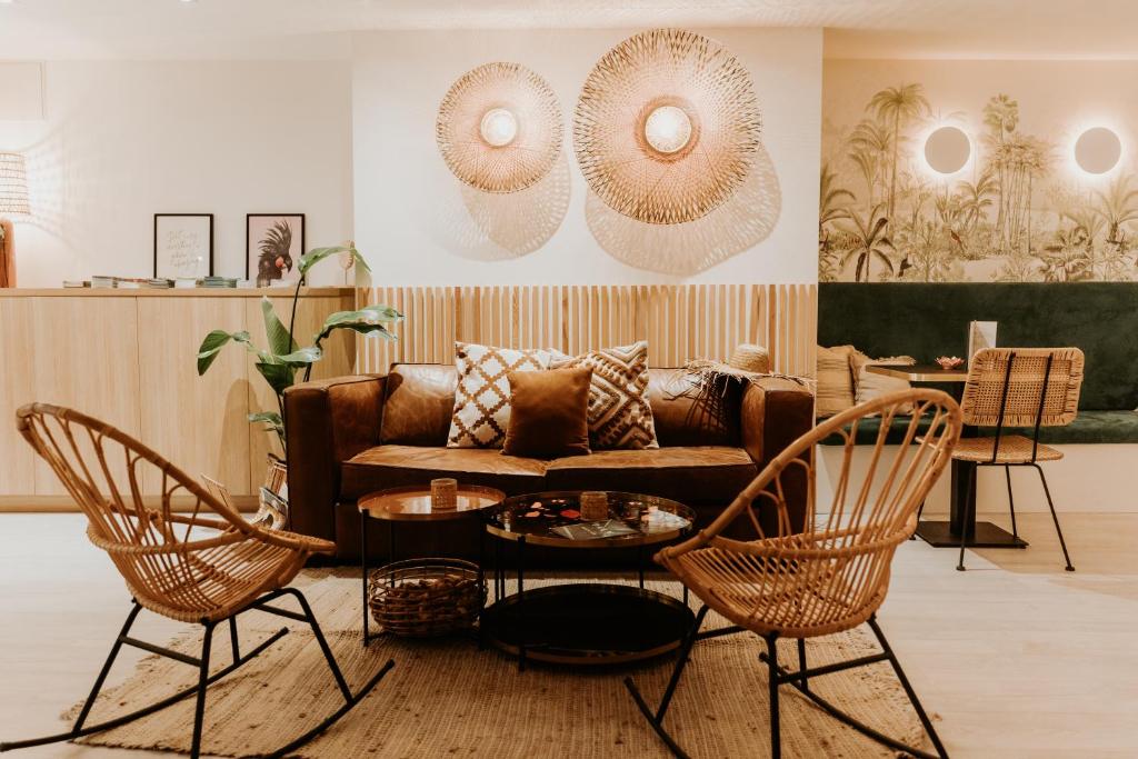 Posezení v ubytování Palm Boutique Hôtel Nice