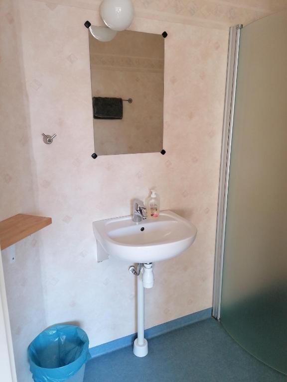 Koupelna v ubytování Hotell Hemgården