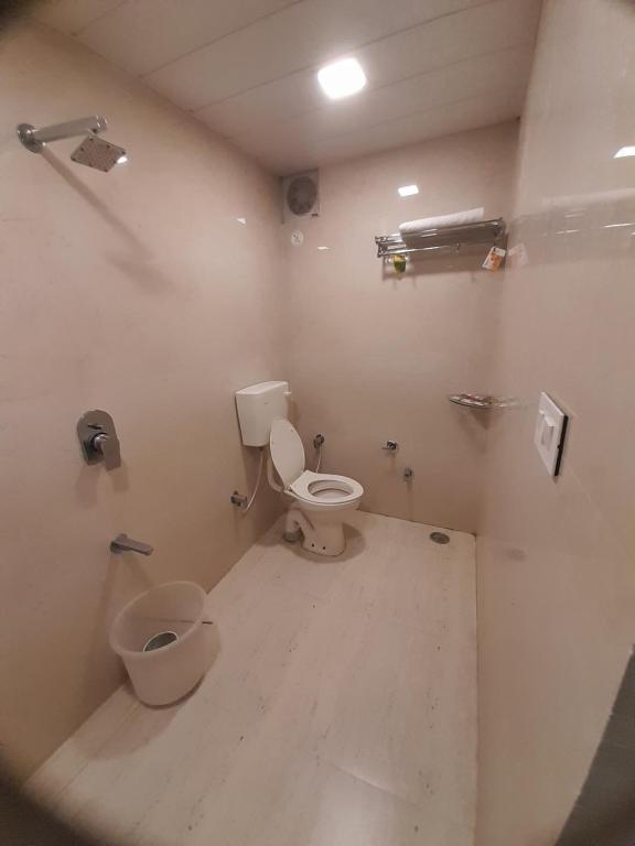 Koupelna v ubytování Hotel Shree