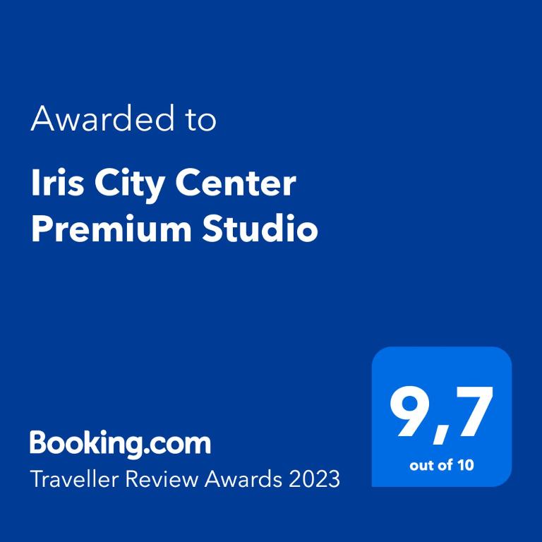 Certyfikat, podpis lub inny dokument wystawiony w obiekcie Iris City Center Premium Studio