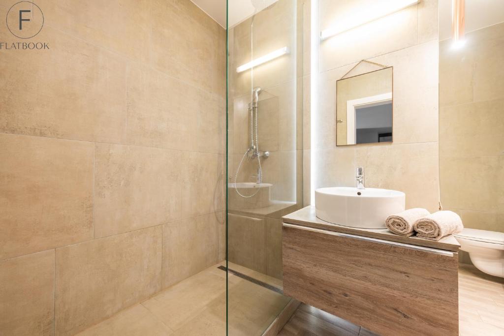 Kúpeľňa v ubytovaní Flatbook - City Center SPA Apartments Motlawa