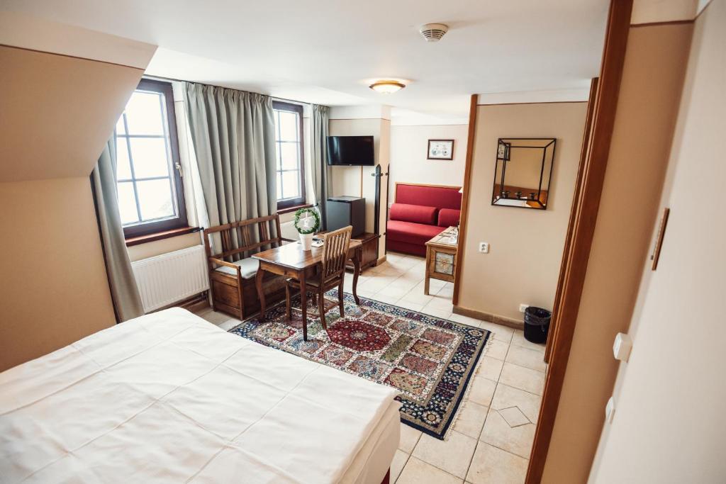 Letto o letti in una camera di Šumava Inn