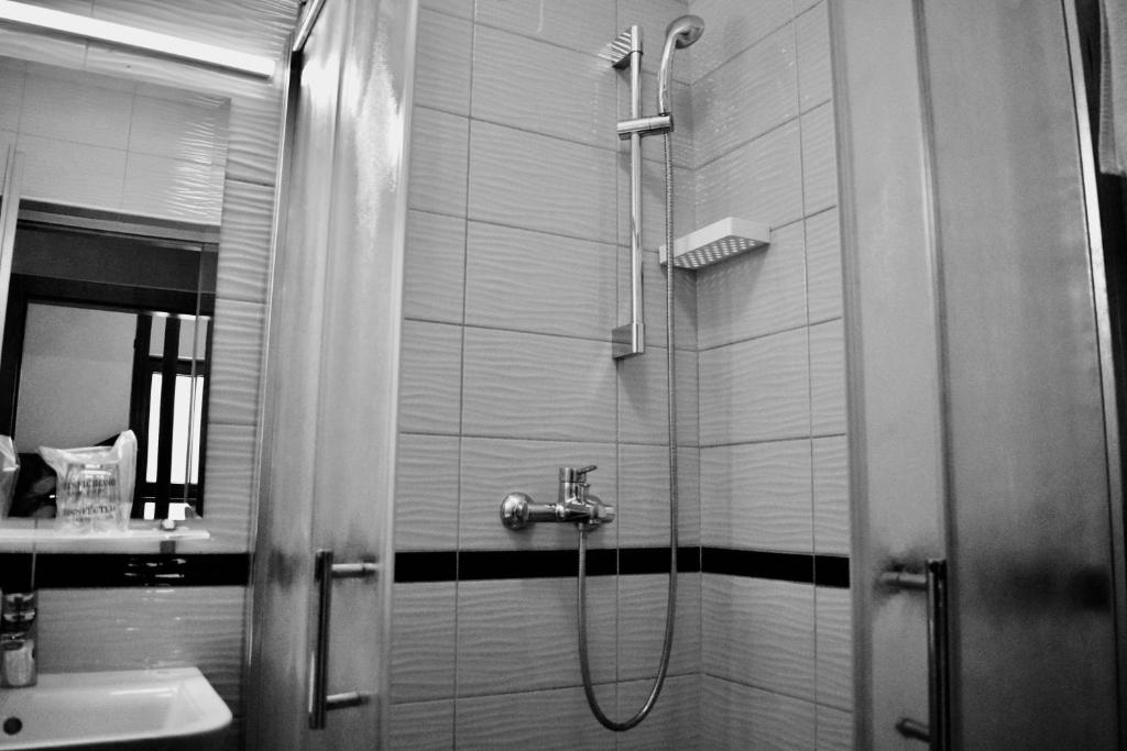 Koupelna v ubytování Hotel Divan