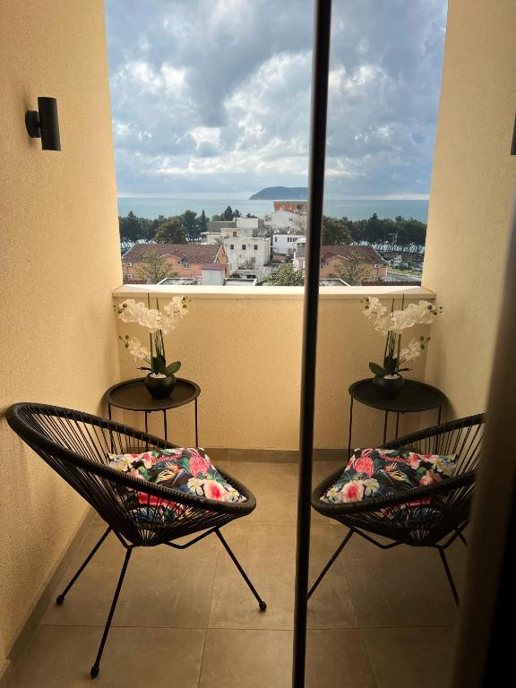 Balkón nebo terasa v ubytování XIO Apartments
