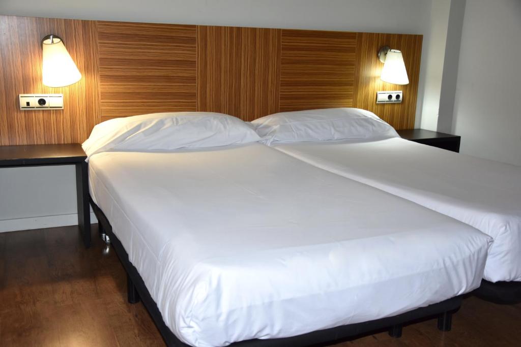 Postel nebo postele na pokoji v ubytování Hotel y Apartamentos SNÖ Isaba