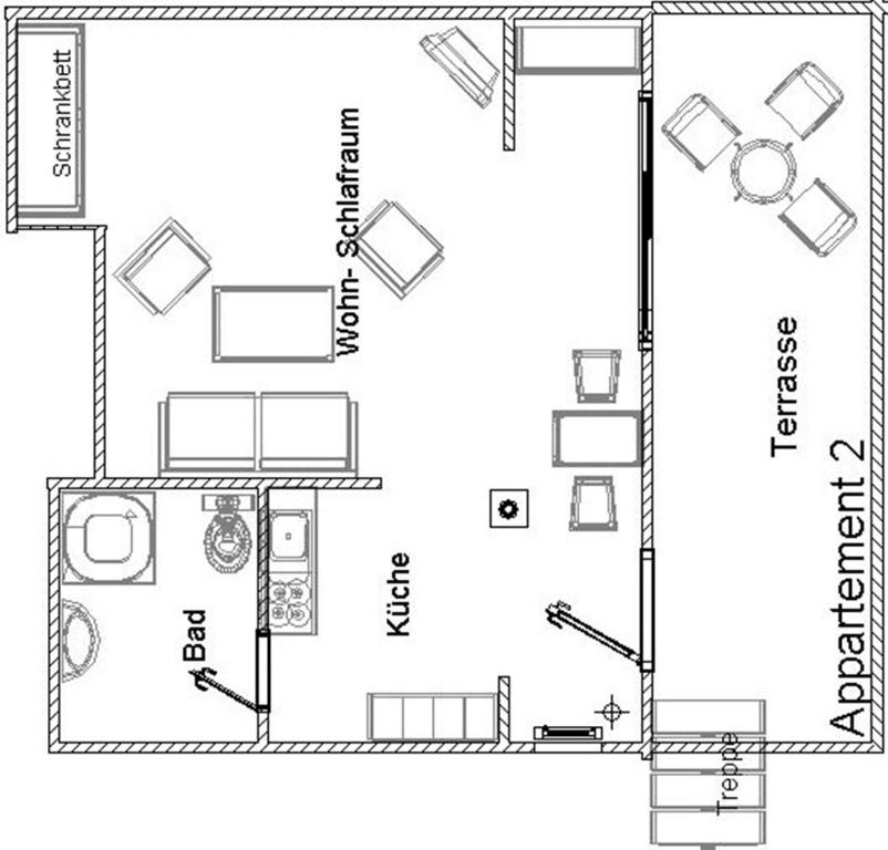 ボルクムにあるHaus-Koenigsduene-I-2の間取り