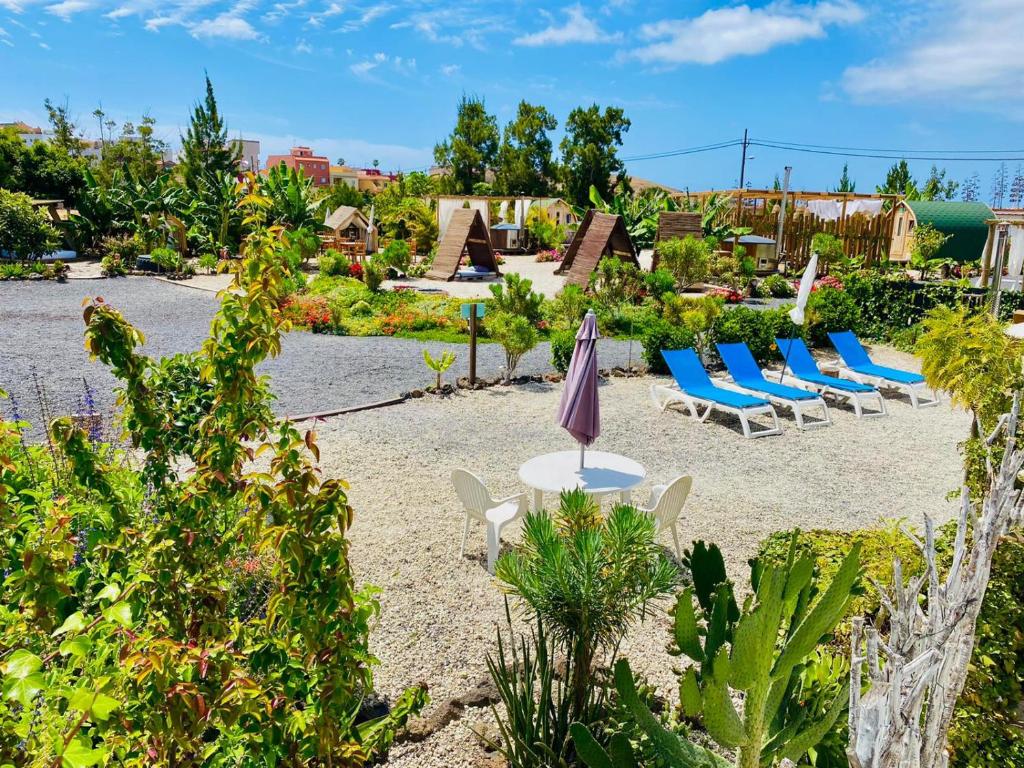 Zahrada ubytování Alisios Hot Tub, Piscina y Naturaleza