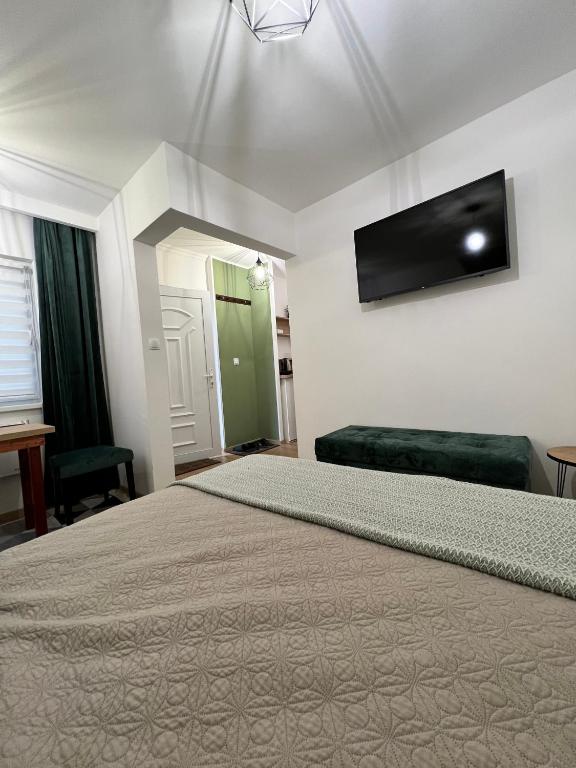 TV a/nebo společenská místnost v ubytování Guest House Time Out