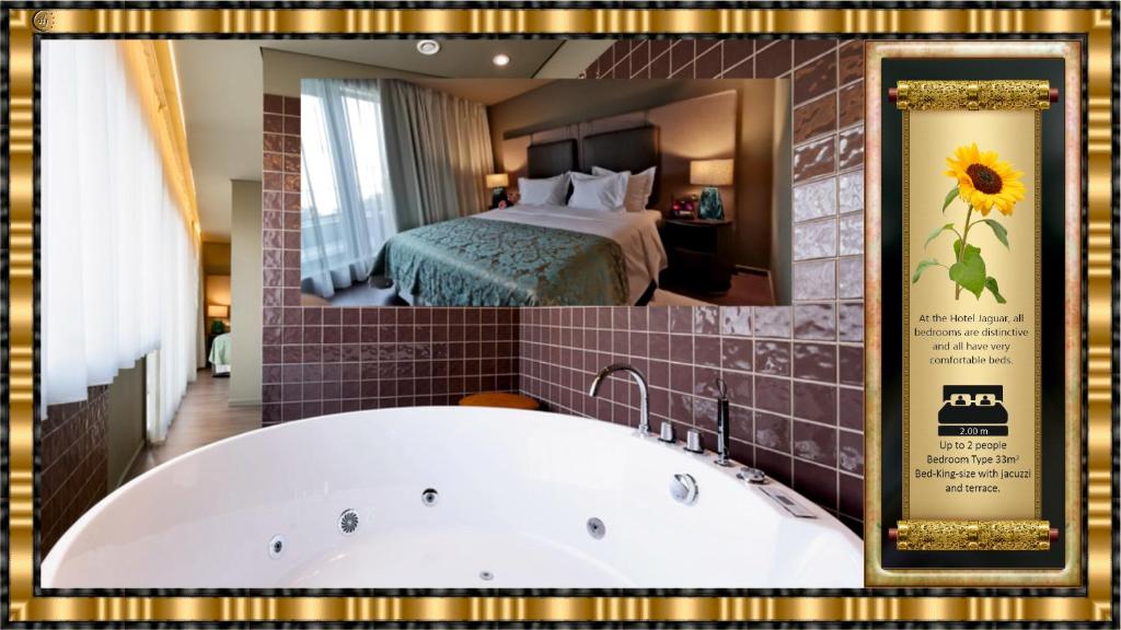Hotel Jaguar Oporto - Airport to Hotel and City Center and Vice-Versa is a Free and Continuous Shuttle Service from 7AM to 8PM - King Room With Spa Bath