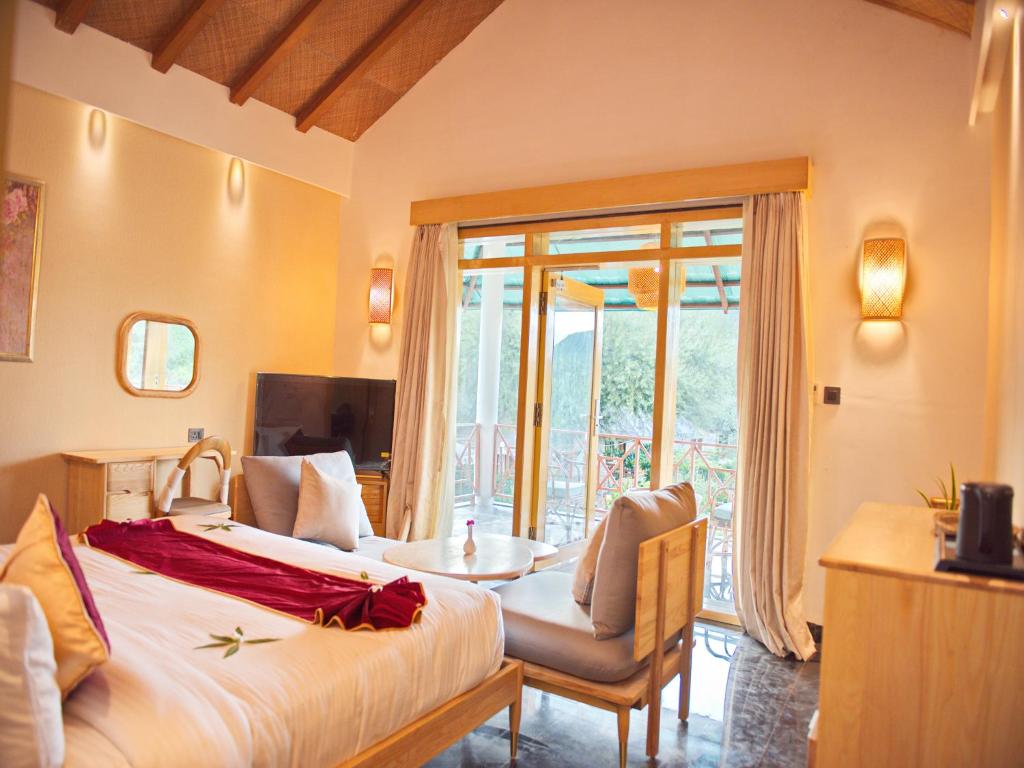 TV a/nebo společenská místnost v ubytování Wild Rose Resort and Spa