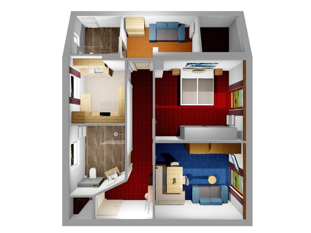 Postel nebo postele na pokoji v ubytování Haus Tirol Appartements
