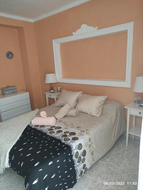 Postel nebo postele na pokoji v ubytování Tu rincon favorito.