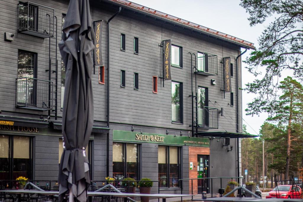 Budova, kde se aparthotel nachází