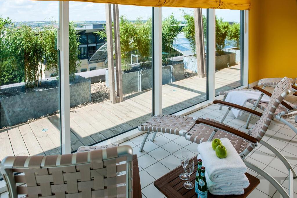 Balkón nebo terasa v ubytování Hotel Elbflorenz Dresden