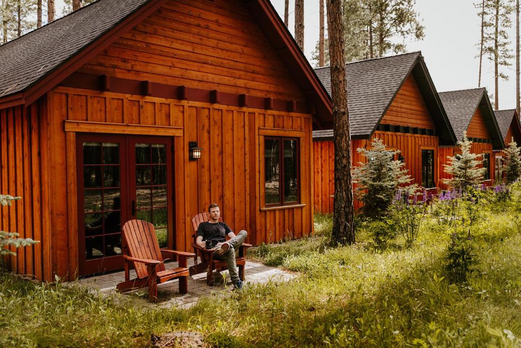 Zahrada ubytování FivePine Lodge