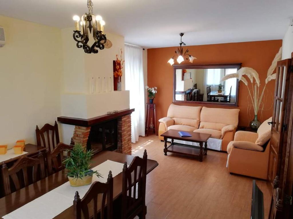 Posezení v ubytování Complejo rural Mirador del Condado
