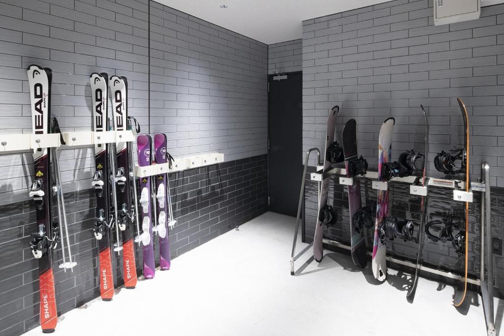 Fitness centrum a/nebo fitness zařízení v ubytování ALPHABED INN 小樽駅前