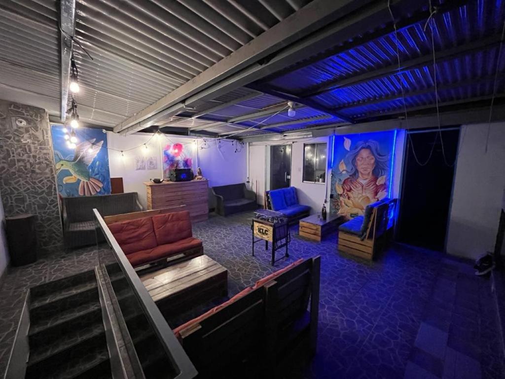 Istumisnurk majutusasutuses Cusco House Inn Hostel