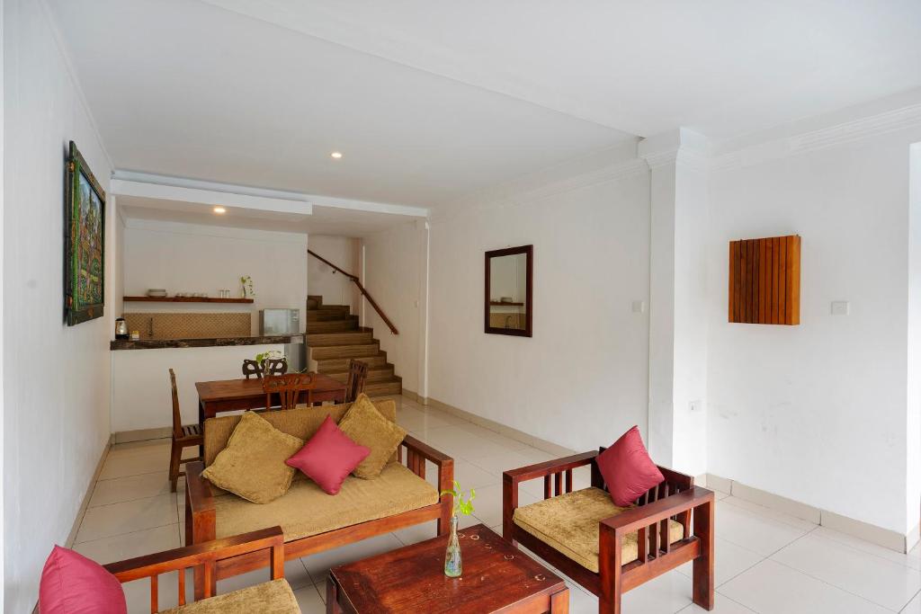 Posezení v ubytování Kusuma Resort Seminyak