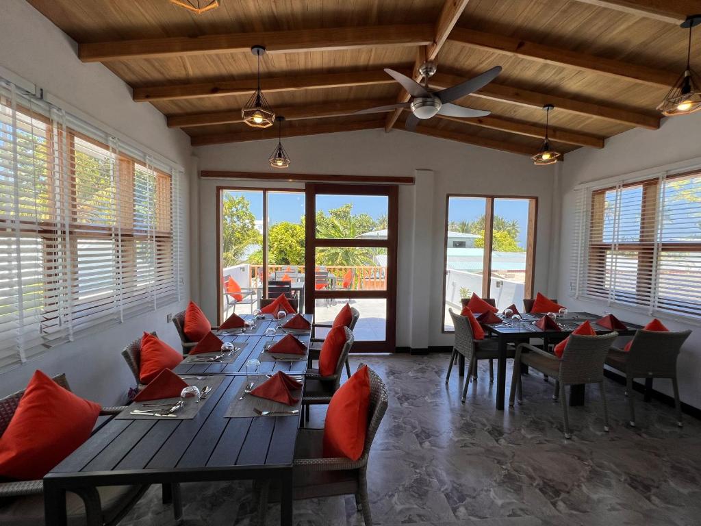 Posezení v ubytování Seaside Dhigurah