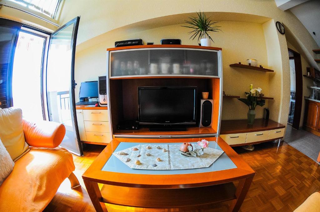 TV a/nebo společenská místnost v ubytování Apartments Marija Petricevic