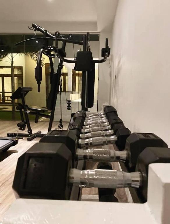 Fitness centrum a/nebo fitness zařízení v ubytování Serenity Villa Dambulla