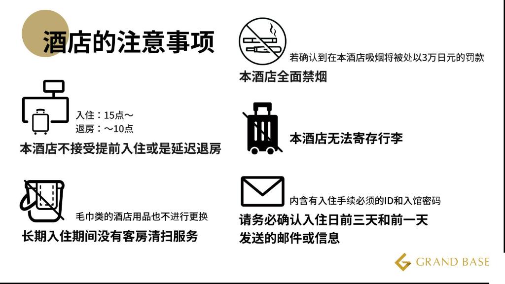 Certifikát, hodnocení, plakát nebo jiný dokument vystavený v ubytování GRAND BASE Nagoya Ekinishi