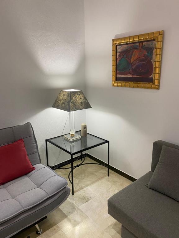 Posedenie v ubytovaní Apartament Alameda center