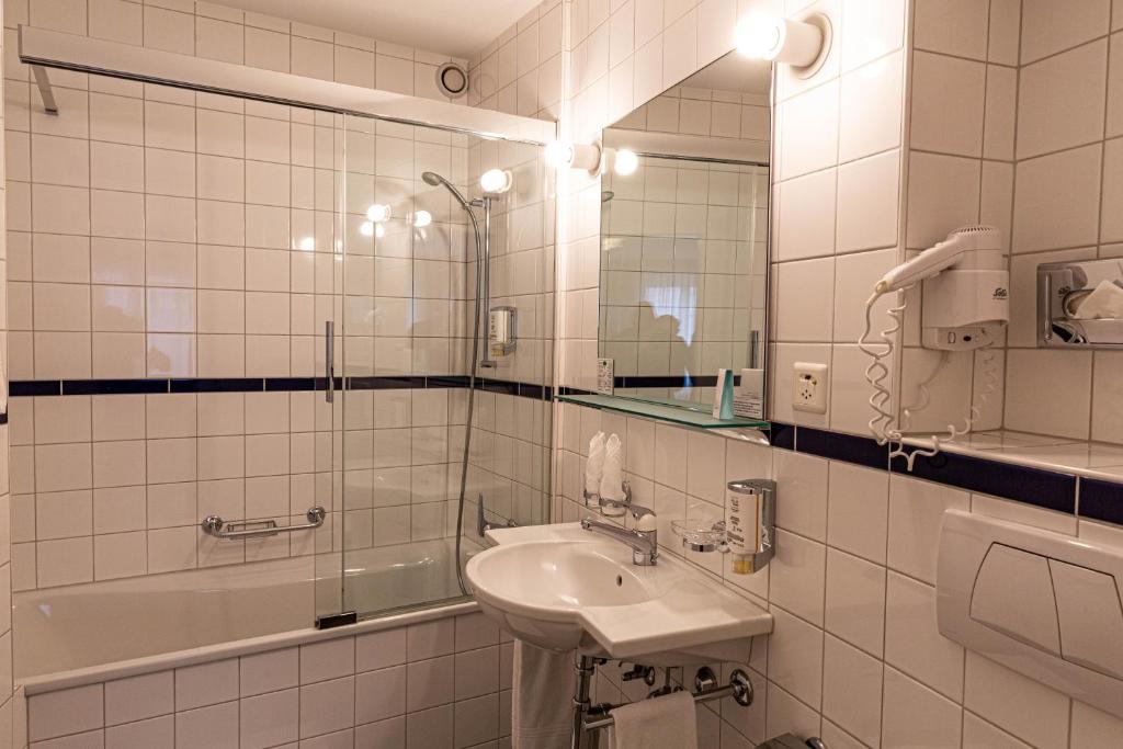 Vannituba majutusasutuses Hotel Kronenhof