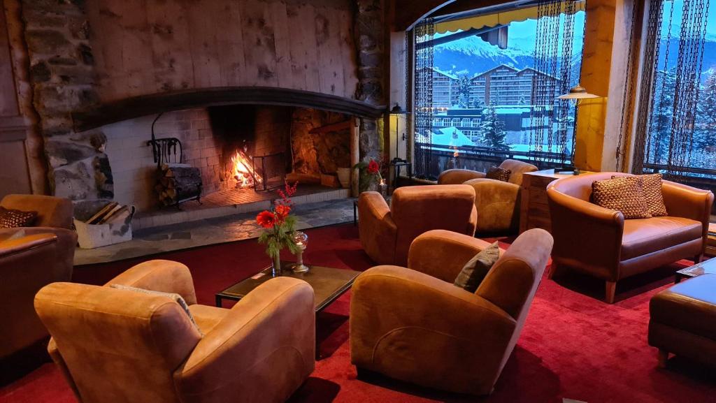 Posezení v ubytování Hotel Etrier