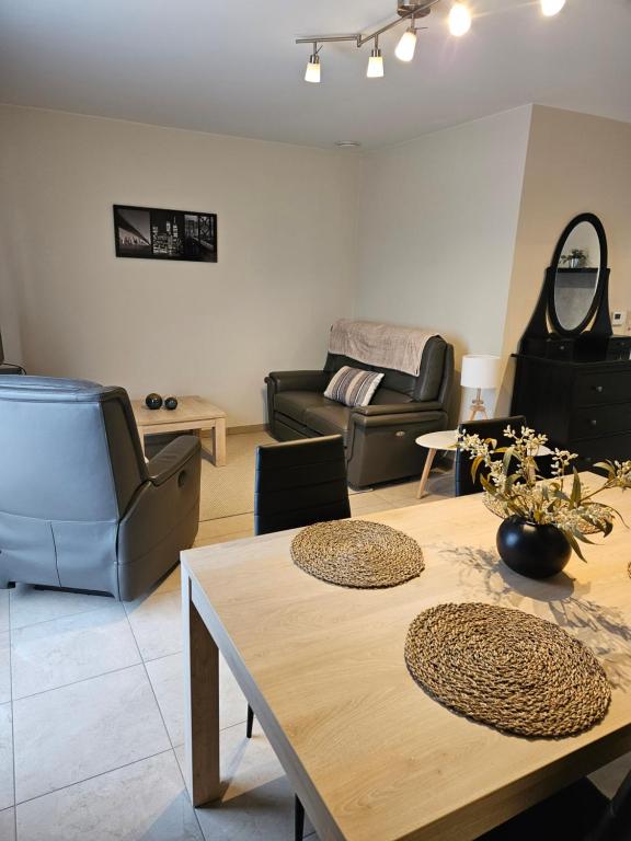 Posezení v ubytování B&B OLEN