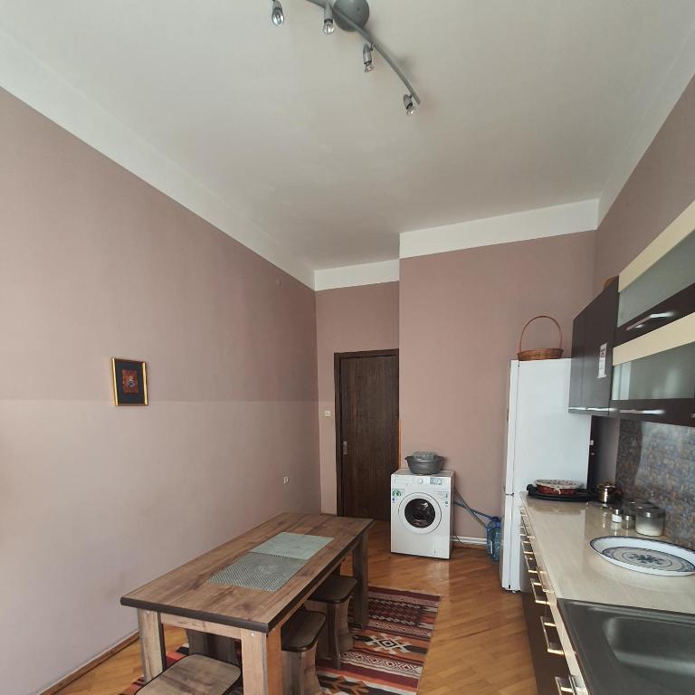 Kuchyň nebo kuchyňský kout v ubytování Guesthouse Hillside
