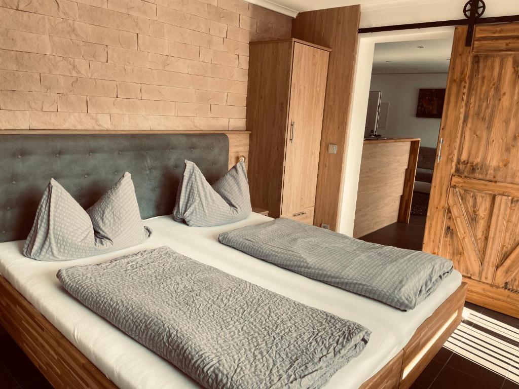 Кровать или кровати в номере Appartement Sabrina