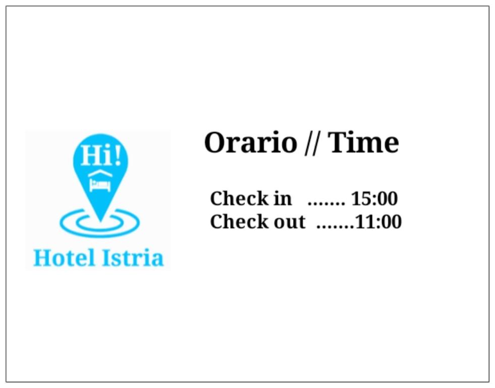 Certifikát, hodnocení, plakát nebo jiný dokument vystavený v ubytování Hotel Istria