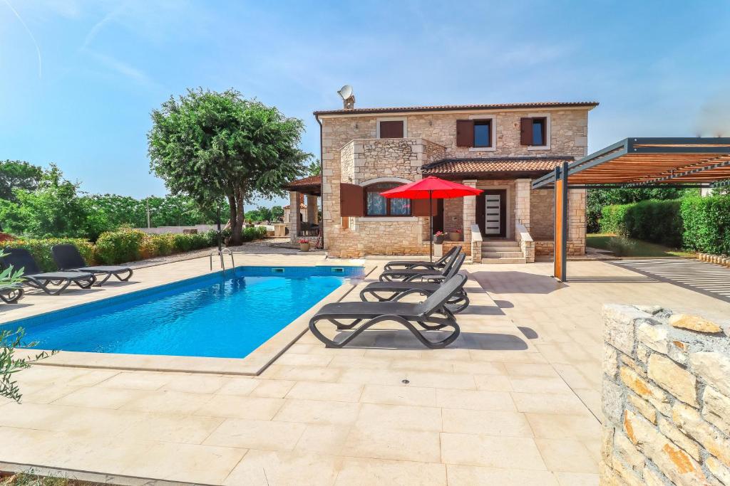 Πισίνα στο ή κοντά στο Villa Botanica Istria