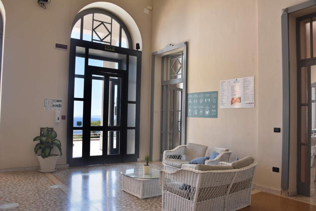 Koupelna v ubytování Albergo Palazzo
