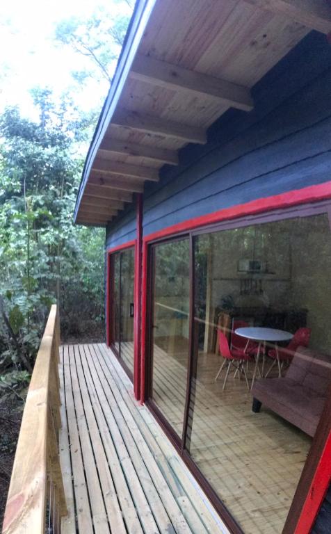 Balkón nebo terasa v ubytování Bosque Vivo