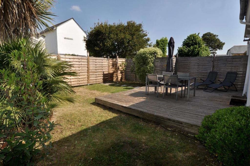 Zahrada ubytování Petite maison avec jardin au coeur de Pornichet