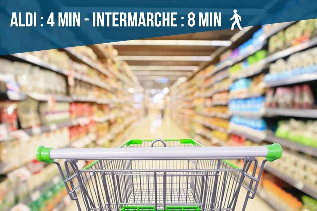 Supermarket alebo iný obchod pri apartmáne alebo v okolí